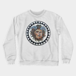 Ancient Greek mosaic Medusa Crewneck Sweatshirt